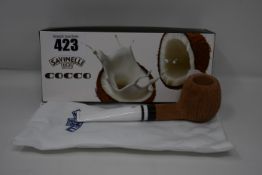 An as new Savinelli Cocco Rusticated natural 6mm pipe (RRP €140).