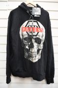 An as new Philip Plein Skull crystal sweatshirt with tags (XL).