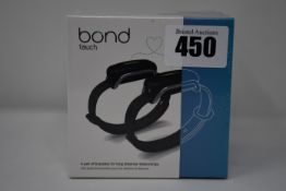 One pair of boxed as new Bond Touch smart bracelets (Bond002).