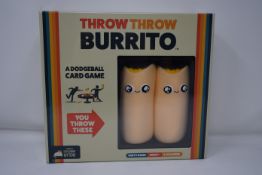 Six boxed as new Throw Throw Burrito board games.