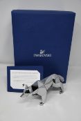 An as new Swarovski Wolf crystal figurine by Arran Gregory 5272772.