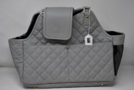 An as new Catwalk Dog Paris dog carrying bag in quilted grey (RRP £120) together with six Catwalk