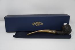 An as new Savinelli 1876 Ginger's Favourite rust brown pipe.