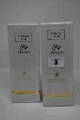 Two boxed as new Abdul Samad Al Quashi Al khitam musk eau de parfum natural spray (100ml).