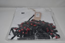 A ladies as new Christopher Kane Naturotica T-shirt in white (L).