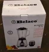 Four boxed as new Belaco BB-306 500 watts blenders.