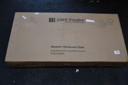 One boxed Plant Theatre Steamer Hardwood Chair.