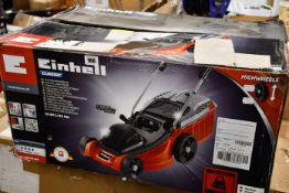 One boxed Einhell Classic GC-EM 1743 HW electric lawnmower.