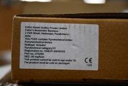 Twelve boxed as new Eaton Bussman Oil Fuse Links (120HFMA80).