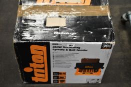 A boxed as new Triton Oscillating spindle and belt sander (450w).