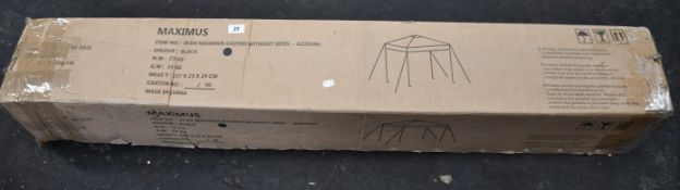 One boxed as new 3x3m Maximus gazebo pop up tent (Without sides).