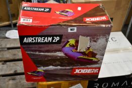 One boxed as new Jobe Airstream 2P towable inflatable.