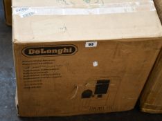 One boxed De'Longhi fully automatic bean to cup coffee machine.