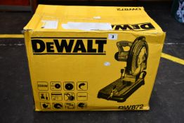 One boxed as new Dewalt DW872 portable cut off saw (240 volt).
