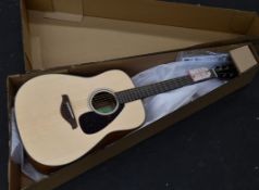 One boxed as new Yamaha FG800M acoustic guitar.