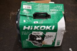 A cased Hikoki 235mm 9-1/4 circular saw C9u3.
