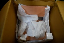 One boxed French Connection Home Capri carver chair (Colour: Peach).