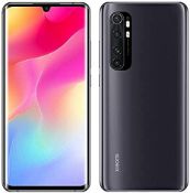 A boxed as new Xiaomi Mi Note 10 Lite 5G Android Mobile Phone 6GB RAM 64GB Storage in Cosmic Grey.