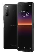 A boxed as new Sony Xperia 10 II Android Mobile Phone XQ-AU52. Requires UK Plug-USB Adaptor, not