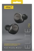 A boxed as new Jabra GN Elite 75t Earbuds in Titanium Black