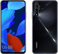 A boxed as new Huawei Nova 5T Android Mobile Phone YAL-L21 8GB RAM 128GB Storage in Black UK Plug