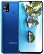 A boxed as new Samsung M31 Android Mobile Phone SM-M315F/DSN 128GB in Blue. Requires UK Plug-USB