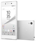 A boxed Sony Xperia Z5 Dual Android Mobile Phone in White. Box opened. Requires UK Plug-USB Adaptor,