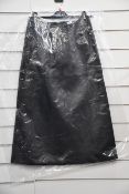 An as new Joseph Sidena-Shiny Nappa skirt in black (Size 38).