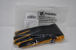 Six pairs of as new Ozone leather gloves; deerskin suede palm, polar fleece back and heatlock