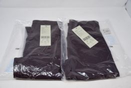 Two pairs of as new Sweaty Betty High Shine 7/8 workout leggings (XS - RRP £70 each).