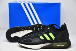 A pair of as new Adidas ZX 2K Boost trainers (UK 9.5).