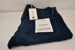 A pair of as new Frame Le Beau jeans in Burnside (Size 28).