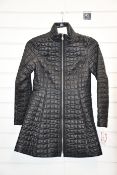 An as new Kate Spade New York Fit-and-Flare Bow quilted coat (Size XS).