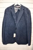 One as new Hackett blue check blazer size 48R (HM442457R/551).