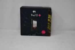 A boxed as new Ordnance Survey Trail 2 GPS hiking device.