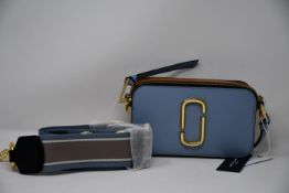 An as new Marc Jacobs Snapshot bag in skyline blue/multi (RRP from £300).