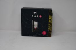 A boxed as new Ordnance Survey Trail 2 GPS hiking device.