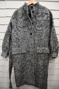 An as new The Kooples Fuzzy Screen coat (Size 34 - RRP €495).