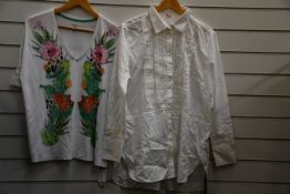 A Marc Cain blouse (Size N4?) (RRP £94) and a Marc Cain top (Size N5?) (RRP £61).