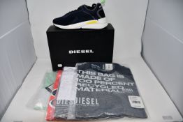 A pair of as new Diesel S-Serendipity Low trainers (EU 44) together with four Diesel T-shirts (All