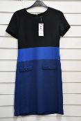 An as new Karl Lagerfeld colour block dress (US 2).