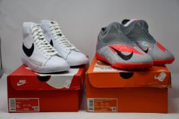 Two pairs of as new Nike trainers ; Blazer mid (UK 5.5) and Phantom VSN 2 Academy DF TF (UK 10).