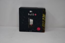 A boxed as new Ordnance Survey Trail 2 GPS hiking device.