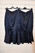 Two as new Hobbs London Amberlee skirts in midnight (UK 10, 12 - RRP £70 each).