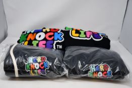 Two as new Fresha and Kewl Hard Knock Life hoodies (M - RRP $60 each) and two pairs of Fresha and