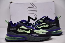 A pair of as new Nike Air Max 270 react trainers (UK 10).