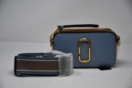 An as new Marc Jacobs Snapshot bag in skyline blue/multi (RRP from £300).