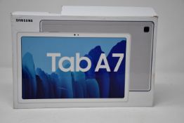 One boxed as new Samsung Galaxy Tab A7 tablet 32G in silver (UK Version).