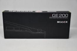 One boxed as new Mooer GE200 Amp Modelling and Multi Effects Pedal.