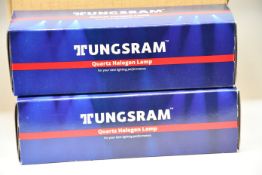 Seven boxed as new Tunsgram T29 240v 1200w Theatre Lamps.